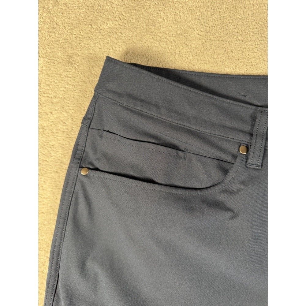 Lululemon Pants Mens 40x33 ABC Blue Classic Warpstreme Chino LM5ADFS golf - Picture 5 of 12